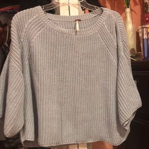 FREE PEOPLE Spring SWEATER! Baby blue!💙 size SM/M